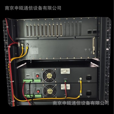申歐通信SOC8000系類程控交換機224用戶16環路中繼，雙主控雙電源