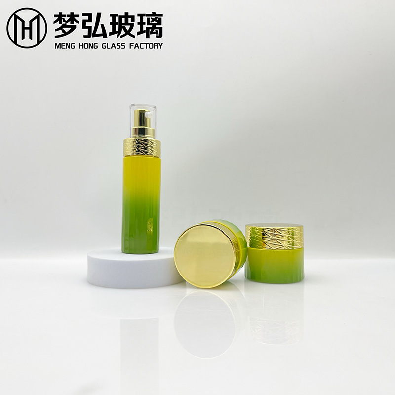 现货供应套装120ml100ml40ml30g直圆粉底液瓶喷雾玻璃瓶现货直供
