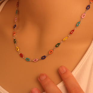 Women's fashion trend bracelet hollow love five-pointed star pendant anklet color fashion niche necklace jewelry women