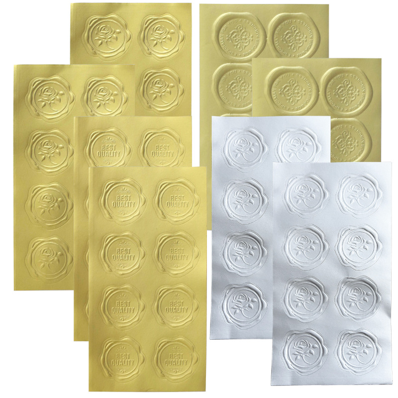 Golden Fire Print Sticker Spot Baking Gift Sealing Sticker Label Sealing Sticker 8/sheet Golden Fire Print Sticker Spot Baking Gift Sealing Sticker Label Sealing Sticker 8/sheet