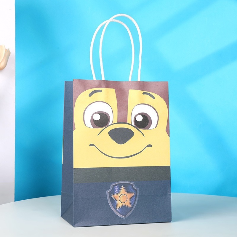 Bolsas de regalo de cumpleaños, bolsas de cartón cartón, bolsas de embalaje para llevar, bolsas de embalaje de regalo de fiesta para niños, bolsas de mano