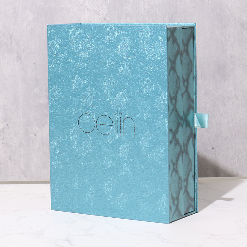 Fuente de fábrica de alta calidad cajón de productos para el cuidado de la piel caja de regalo de embalaje personalizada boutique doble caja de regalo de cosméticos personalizada
