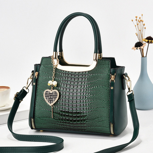 Attractive middle-aged women's bag mom bag  new fashion versatile crossbody fashion ladies large capacity shoulder handbag