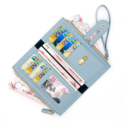 New long women's wallet fashion simple stone pattern pu women's wallet wallet large capacity clutch wholesale