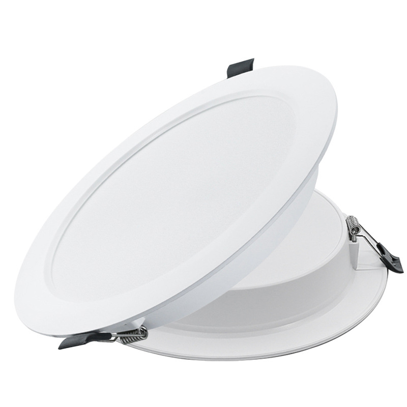 Fábrica directa LED downlight incrustado sala de estar lámpara de barril lámpara de agujero de plástico ultra delgada lámpara de dormitorio 7 lámparas Zhongshan