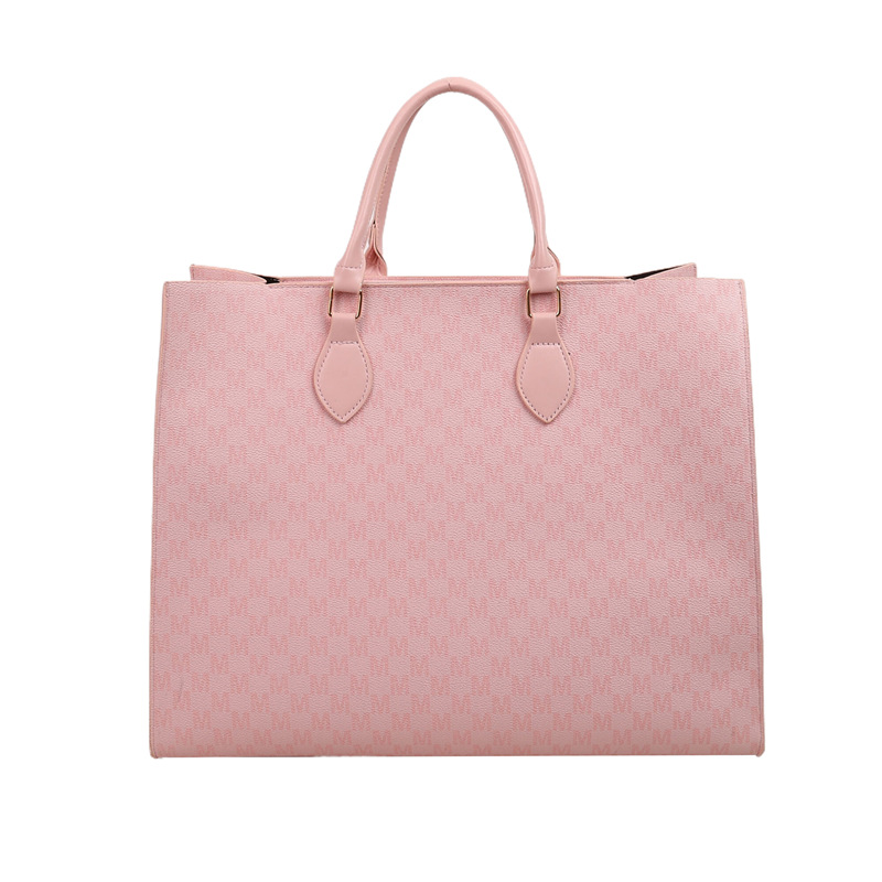 2024 nueva moda simple de gran capacidad impresión retro bolso de mano letras de marea portátil bolsa de mujer de viaje