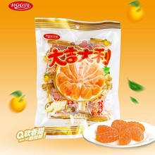 大吉大利橘子味软糖208g 年货食品烧香拜拜贡品怀旧零食现货批发