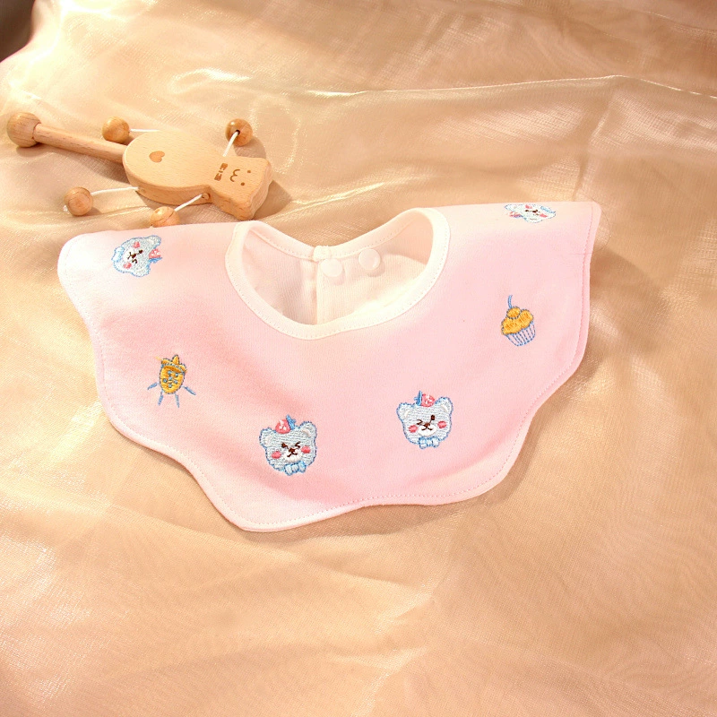 Children's scarf for men and women girl's for new born, eating bib, with embroidery