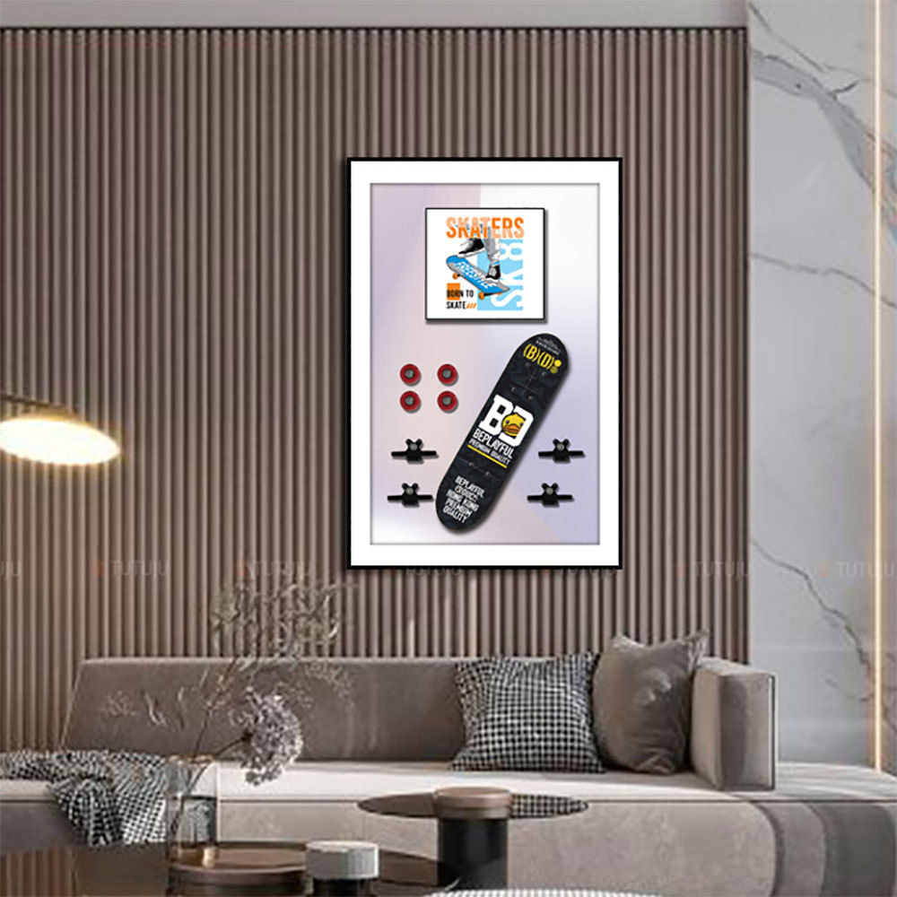 Monopatín pintura decorativa Tridimensional juego de moda mural pintura hecha a mano sala de estar pintura decorativa comedor dormitorio pasillo colgante pintura