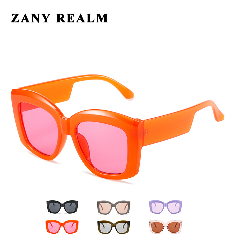 Nueva transfronteriza más tamaño cuadrado gafas de sol retro de comercio exterior color vintage gafas de sol suministro directo de fábrica