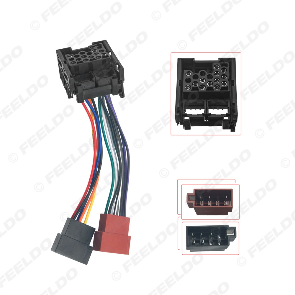 Применимо к жгуту автомобильной аудиосистемы BMW/Land Rover/MINI к кабелю без потерь ISO CD-хвостовой кабель шнур питания