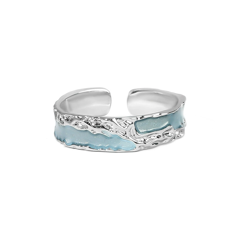 Adjustable unisex small ring, light‑luxury style, adjustable opening, 0.03 kg