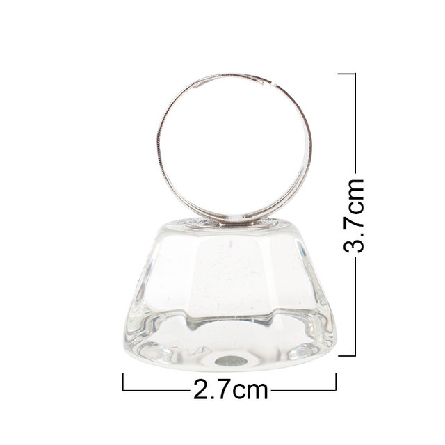 Fábrica de injerto de pestañas florecer taza de cristal dividida taza de anillo de pegamento circular en forma de corazón soporte de anillo de pegamento taza al por mayor