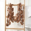 72 pieces of eucalyptus leaves and vines-brown (pack of 12)