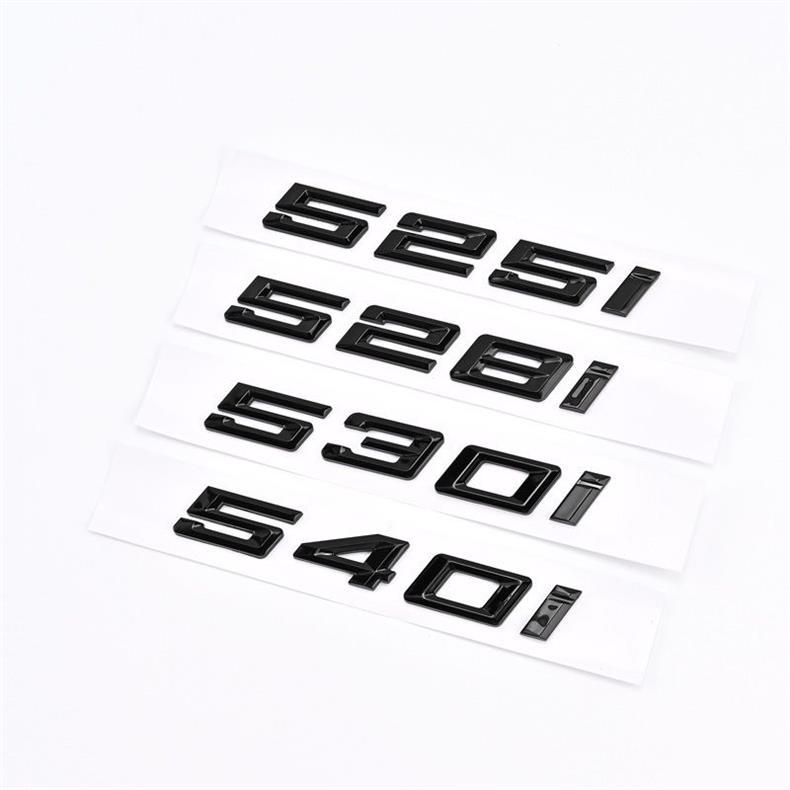 Suitable for BMW new 5 Series car stickers: 525i emblem, 528i rear tail emblem, 530i displacement emblem, 540i car emblem, for modification