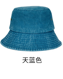 水洗纯棉渔夫帽网红夏季韩版百搭日系防晒遮阳太阳帽子女素颜盆帽|undefined
