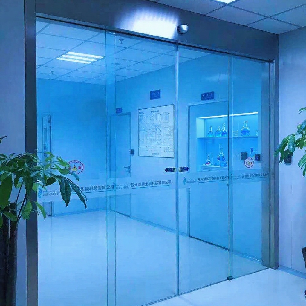 山东青岛 5 6 8 10 12钢化玻璃 感应 平移 无框 肯德基门制作安装