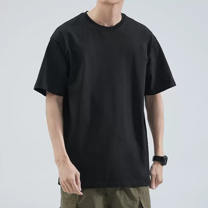 T39 loose half sleeve-black