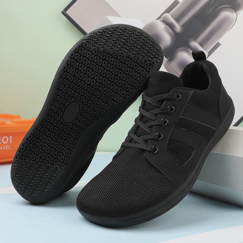 Nuevos zapatos casuales transfronterizos de cabeza ancha descalza con suela suave antideslizante zapatos deportivos transpirables para caminar zapatos de ejercicio para correr en bicicleta