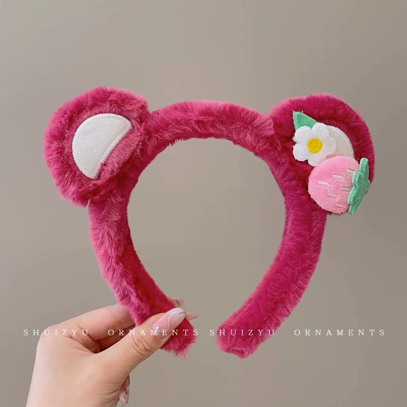 Канцелярия с Cartoon Headband Hairband, плюшевые головные уборы с ушками животного, уход за лицом и макияж, разных цветов