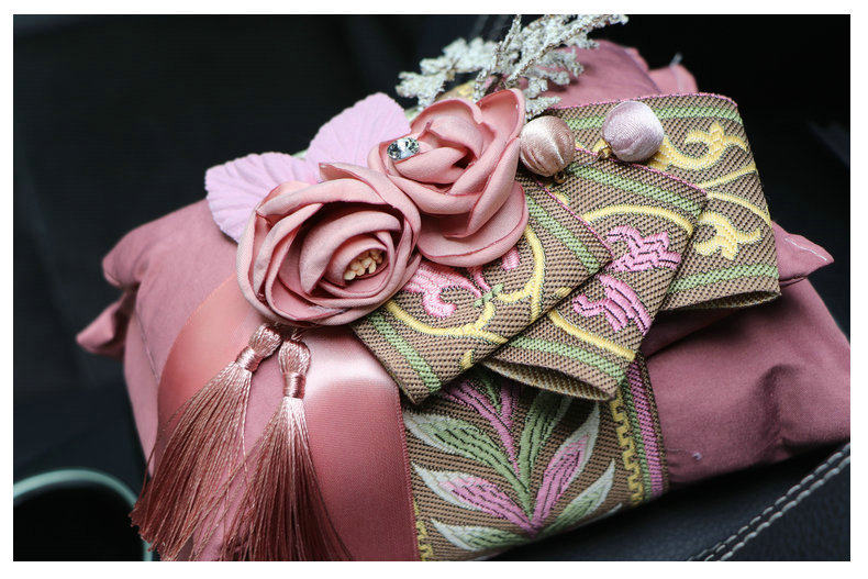Embroidered Bamboo Charcoal Car Interior Decoration Air Freshener