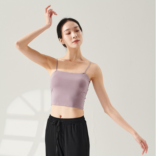 Dance suspenders modern dance body training clothes women's short slimming classical dance vest new style inner bottoming top