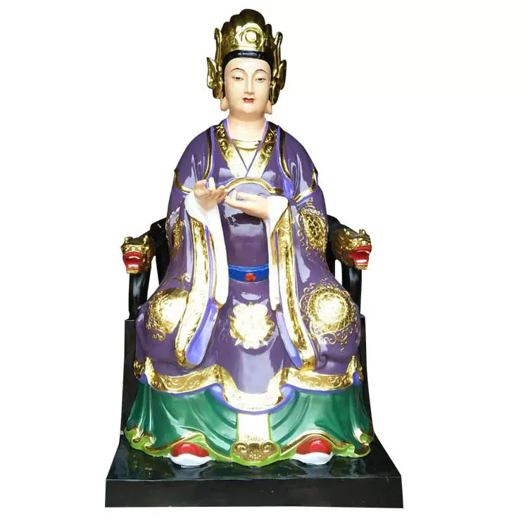 无极无生皇级老母神像树脂玻璃钢彩绘贴金河南佛像长厂直销