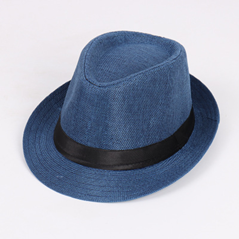Vintage Panama Sun Hat For Men, Stylish Seaside Straw Fedora_voghion.com