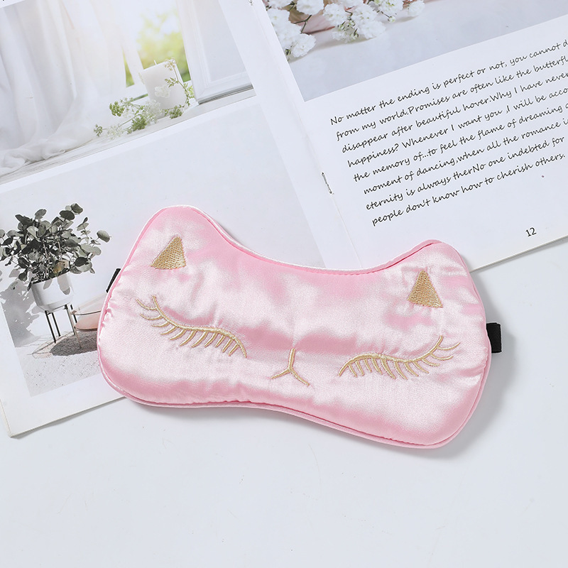 新型両面狐シミュレーション糸遮光睡眠アイマスク女性通気性薄いタイプ睡眠アイマスク現物卸売り|undefined