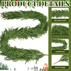 Amazon人気商品PE人工観葉植物ノーフォークリースクリスマスデコレーションノーフォークリース在庫あり