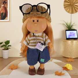 跨境24厘米土豆娃娃Mia衣服DIY换装搪胶西班牙公仔摆挂件女孩礼物