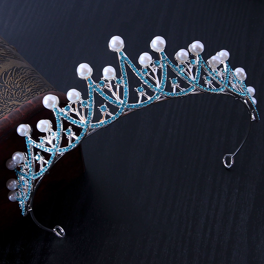 Elegant hair accessory for bride from pearl, wedding dress, universal bridesmaid dress, headband, (Cross-border trading), wholesale