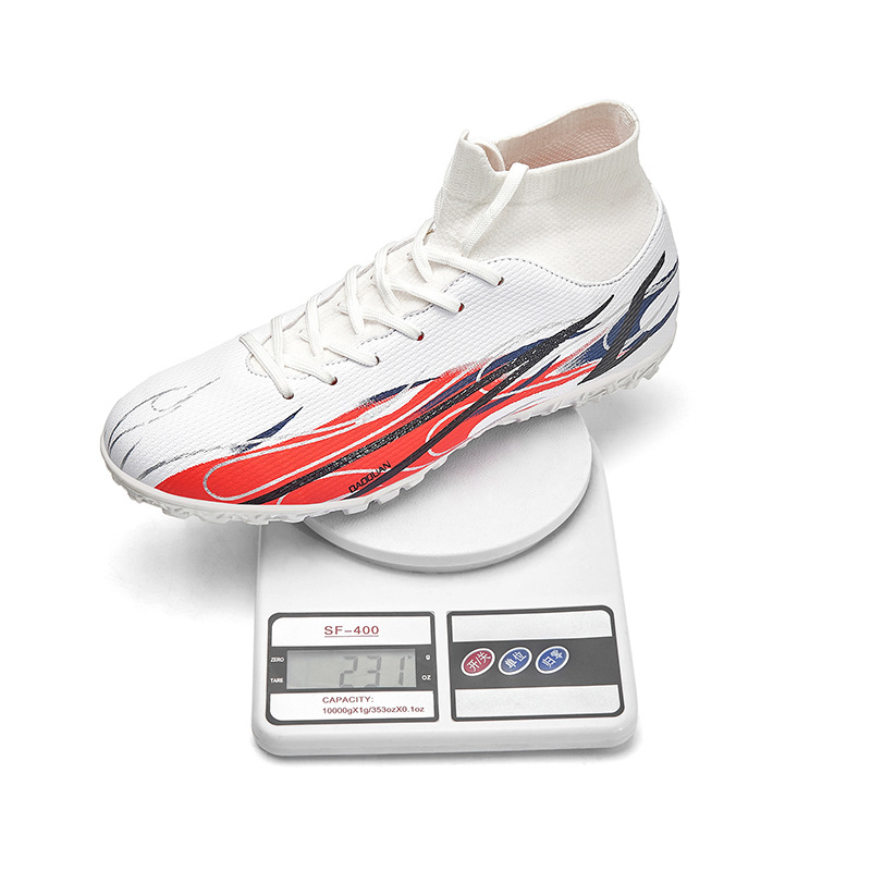 Scarpe da calcio alte transfrontaliere 46 di grandi dimensioni 47 AG unghie lunghe tf unghie rotte set di calzini da uomo e da donna_voghion.com