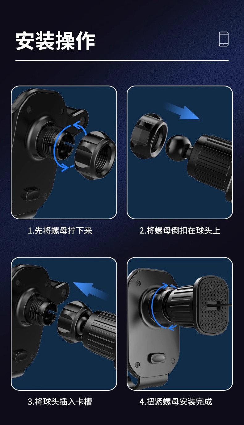 Mobile phone car bracket car air outlet dedicated navigation fixed universal new car mobile phone support frame