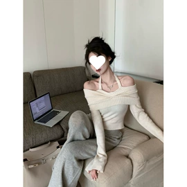 女式针织衫;毛衣;吊带背心