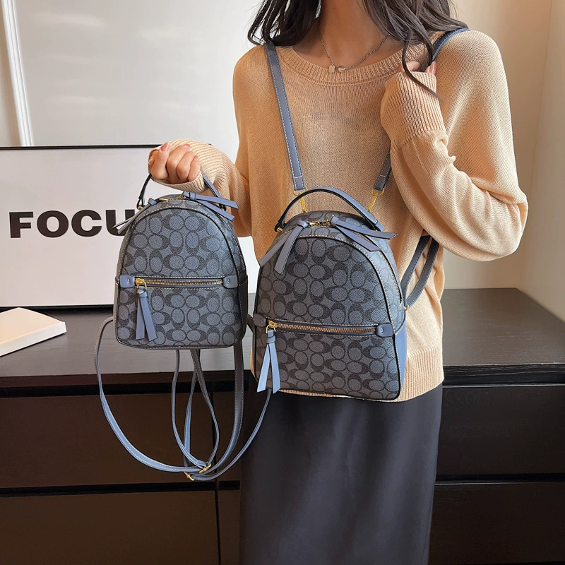 Retro backpack, summer trend fashionable universal ultra light one-shoulder bag to go out for traveling, 2023 collection