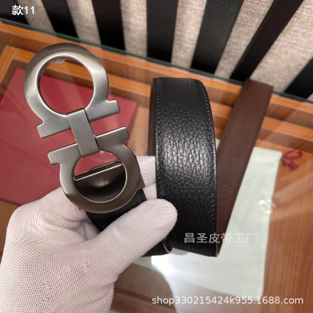 11. 무광택 총 버클 + 블랙 브라운 (리치 패턴)