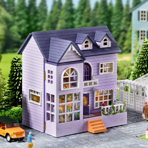 Zhiquwu diy cabin Molan Manor-Happiness Manor wooden handmade can be opened and closed homemade multi-layered gifts for women