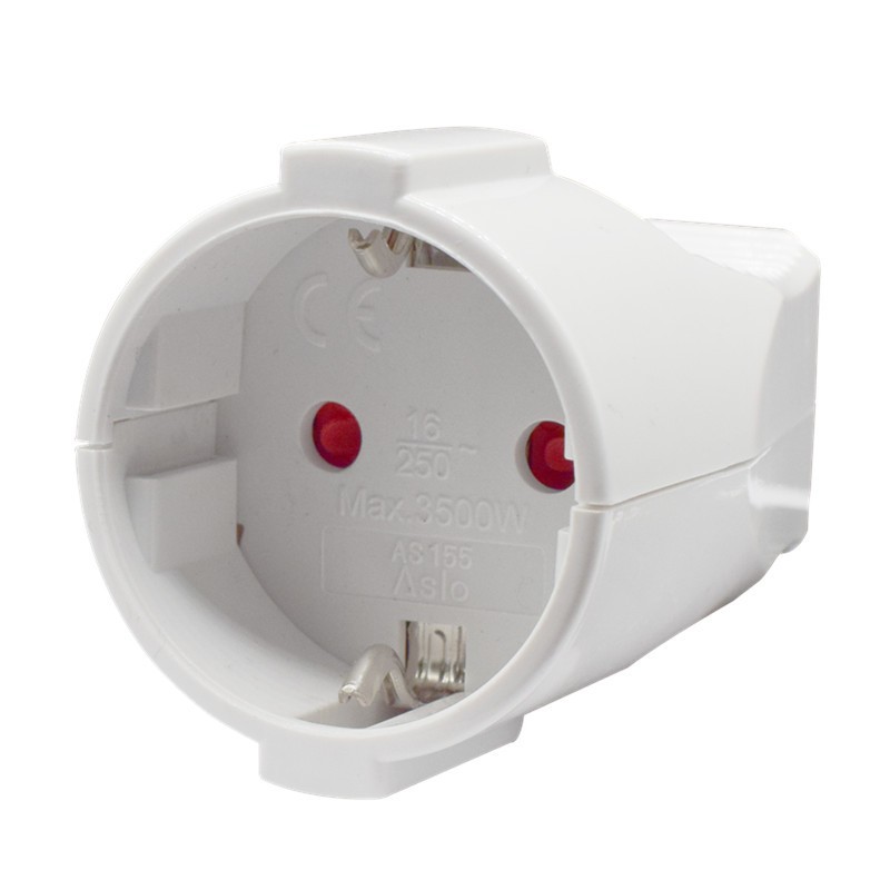 欧规德标接线母座德国欧标插座欧式德式插头接线式母头韩国插头