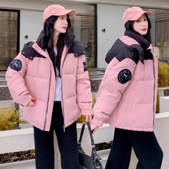 反季加厚宽松拼接羽绒棉服韩版冬季25棉袄女新款面包短款棉衣外套