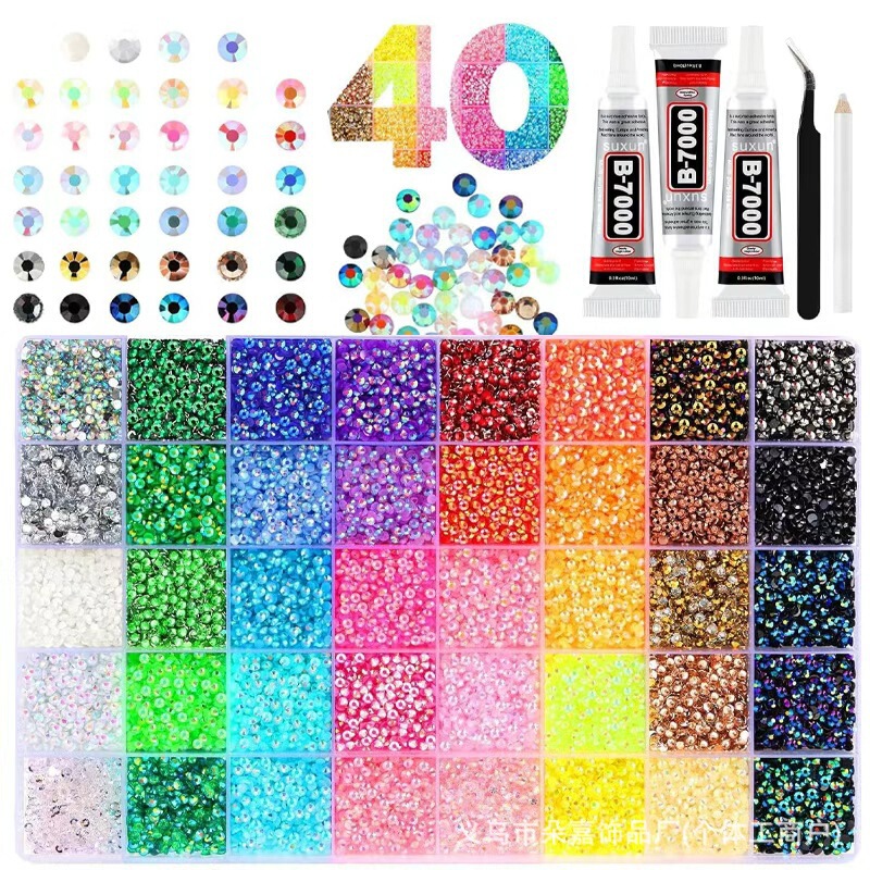 Cross-border bestseller 3mm mixed color AB resin flat-back rhinestones jelly rhinestones for DIY clothing, nail art, and phone decoration