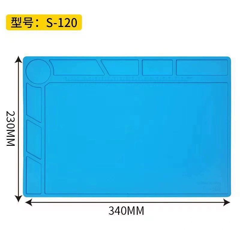 Мобильный телефон Компьютерный ремонт Теплоизоляционная прокладка силиконовая настольная прокладка Высокая термостойкость коврик для сварочной машины 34*23cm S-120