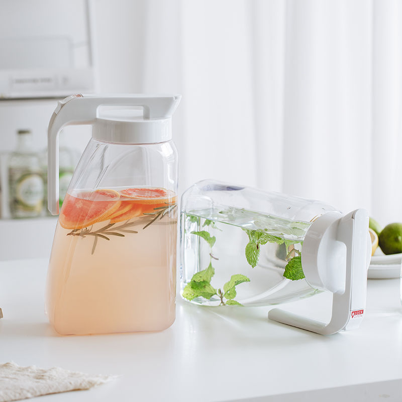 日本asvel冷水ポット家庭用大容量ジュース飲料バレル耐高温冷蔵庫密封泡茶冷水カップ|undefined