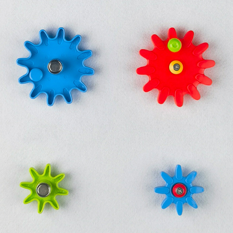 Magnetic engranaje de absorción magnética pared imán pared adherido pared puzzle enseñanza juguete pared puzzle clase siete tablero inteligente puzzle pizarra