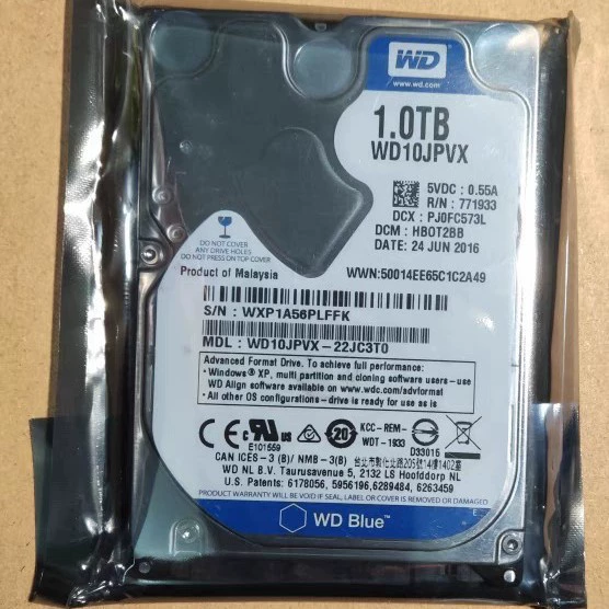 Ноутбук/жесткий диск разборка WD10JPVX 1T механический жесткий диск оптом 2.5-дюймовый последовательный порт