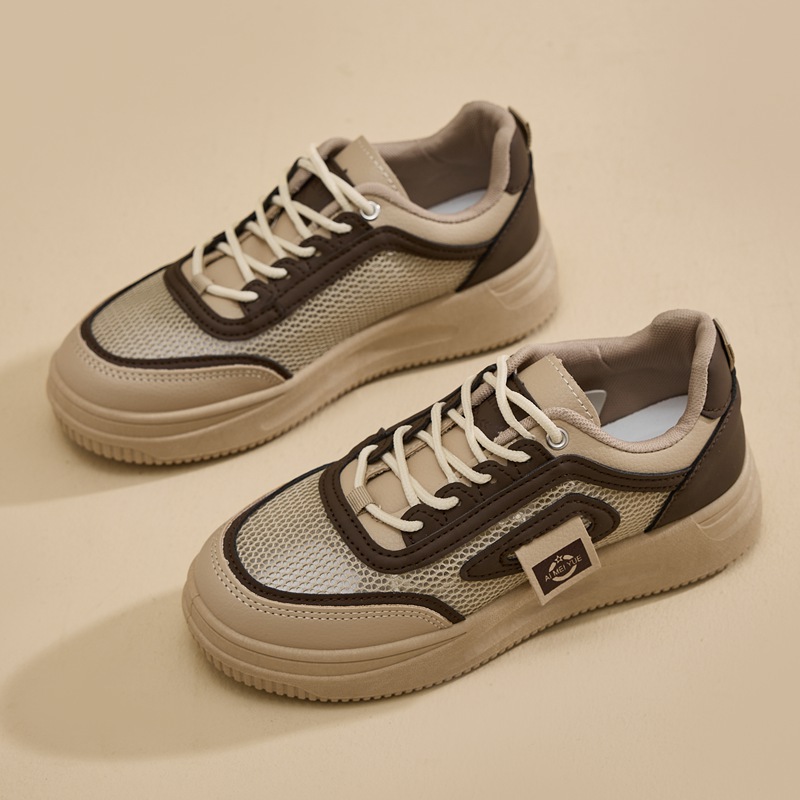 Zapatos de malla 2026 primavera y verano zapatos de mujer zapatos de suela suave no cansados zapatos deportivos de mujer zapatos blancos de mujer zapatos de suela gruesa