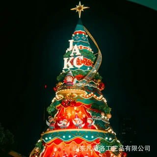 户外大型圣诞树常年现货 防水耐候圣诞树 商业美陈装饰摆件