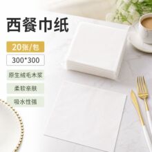 厂家批发一次性餐垫餐盘纸酒店餐饮防污加厚吸水多用途方巾无尘纸