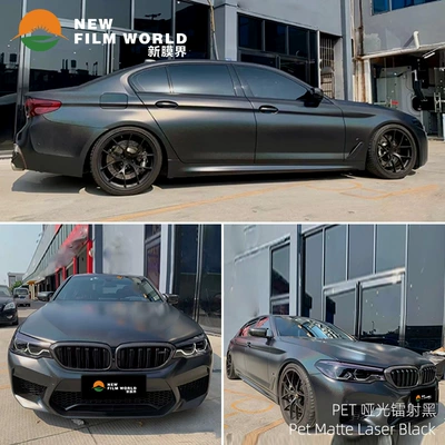 Automotive Film | change sticker laser series matte - matte-laser-black