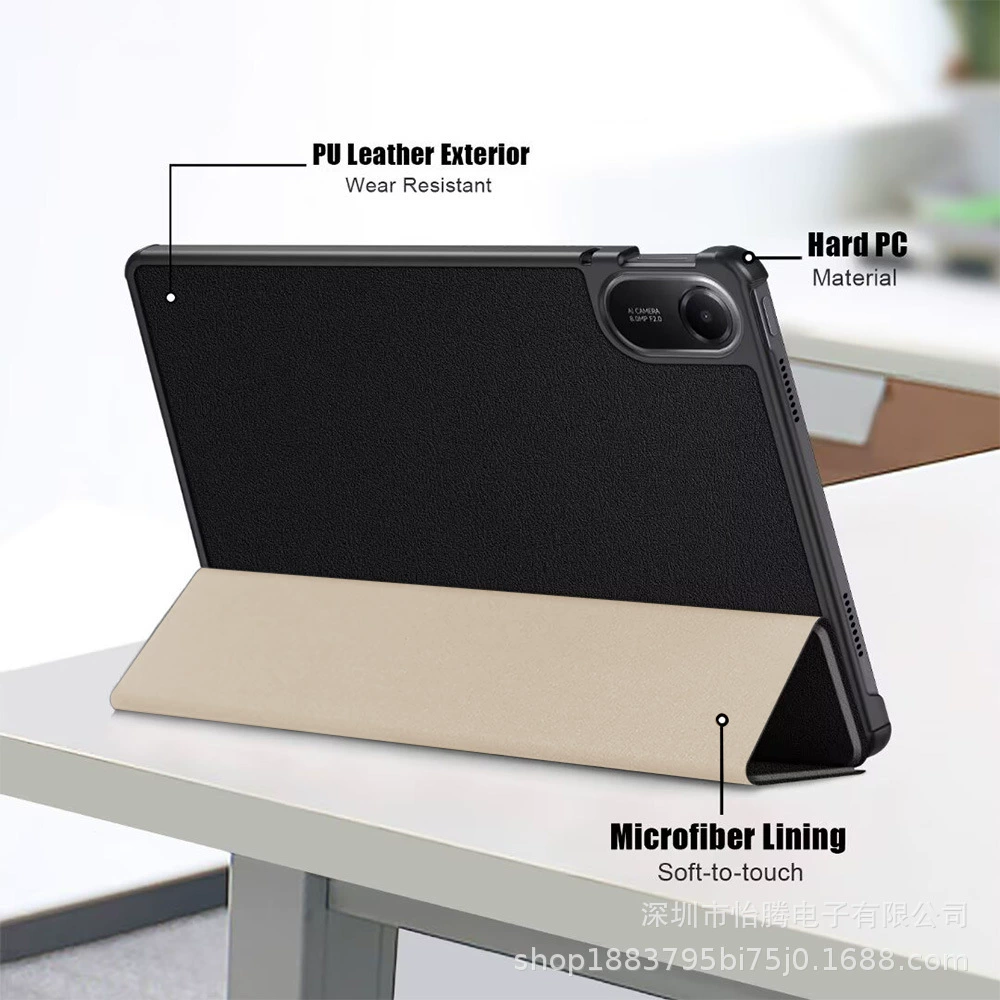 Подходит для Redmi Pad 2, защитный чехол 11", трехскладной противоударный магнитный кейс, плоская панель, новая модель 2025